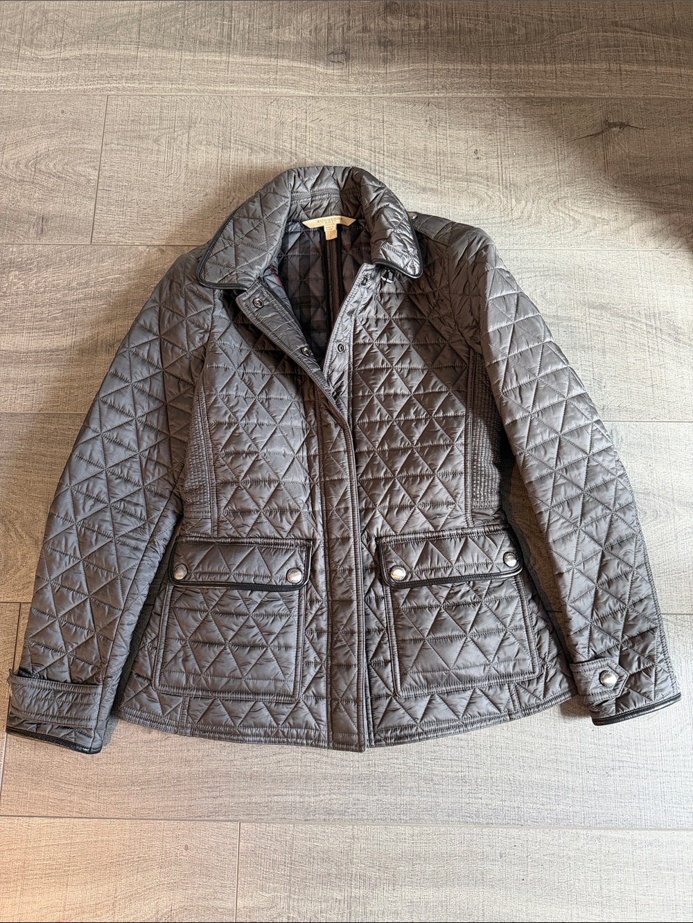 Burberry Quilted Gray light weight Jacket